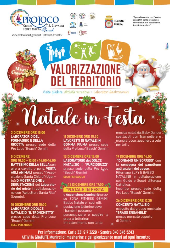 Valorizzazione del Territorio: Natale in Festa 2021